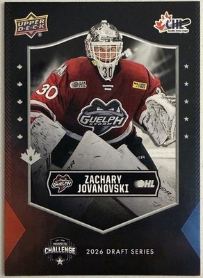 Zachary Jovanovski Rookie 2025 Upper Deck CHL USA Prospects Challenge #PC-ZJ RC