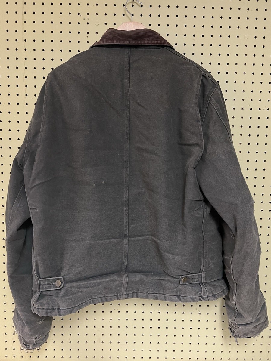 Carhartt j22 HTG トラディショナルジャケット 4XL Vtg Carhartt J22 HTG Hunter Green Jacket Large L Faded Distressed