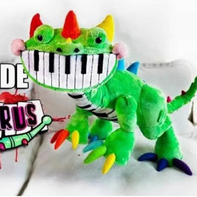 #ad Pianosaurus Plush Bobby Playtime 4 Game Piano Dinosaur Toy Doll New US 2026 $14.99