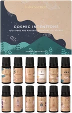 Folkulture Essential Oil Set for 0.03 Fl Oz (Pack of 12), Cosmic Intentions 