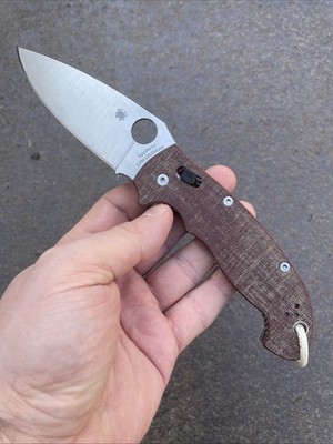 Spyderco Manix 2 XL mit CPM-CruWear-Klinge und braunem Canvas-Micarta Griff