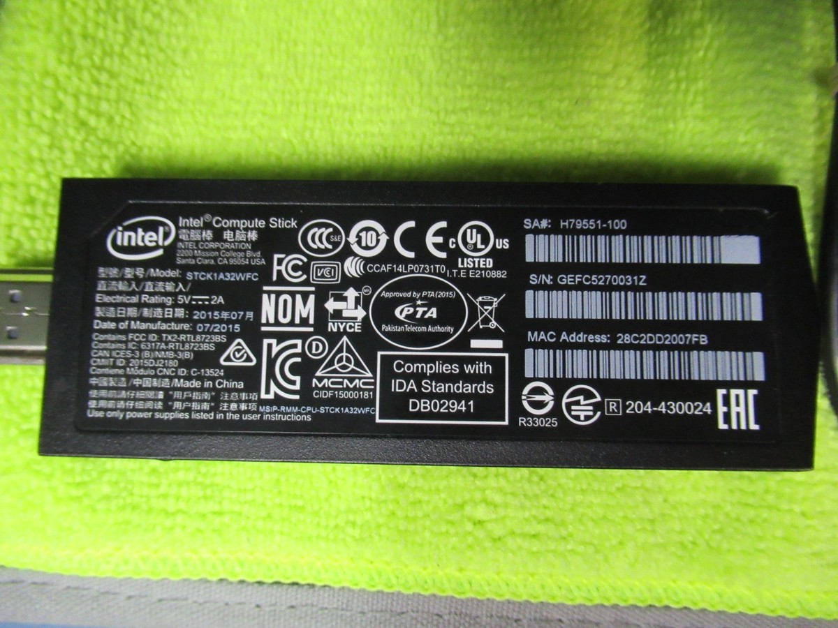 Intel Compute Stick (32GB, Intel Atom, 1.33GHz, 2GB) PC