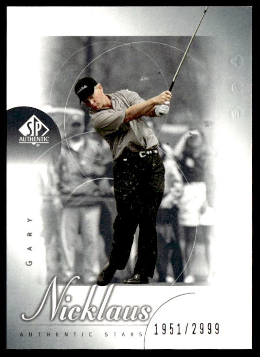 2001 SP Authentic #82 Gary Nicklaus #/2999