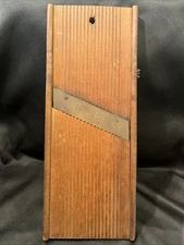 Antique Handmade Wooden Mandolin Veg. Slicer Board Wall Decor 16” X 6”