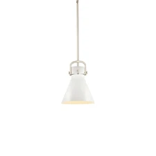 Innovations Lighting 410-1SM-15-10 Newton Cone Pendant Newton - White