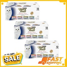 3P Fancy Feast High Protein Senior Wet Cat Food Variety Pack, Senior 7 , 3 oz