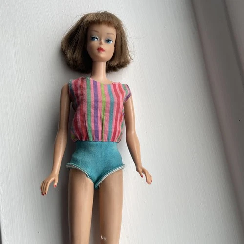Vintage1958 Made In Japan Brunette American Girl Barbie Doll Rare