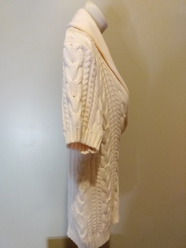 Lauren Ralph Lauren Damen Große L Pullover Kurzarm Zopfmuster Baby Rosa - Bild 9 von 16
