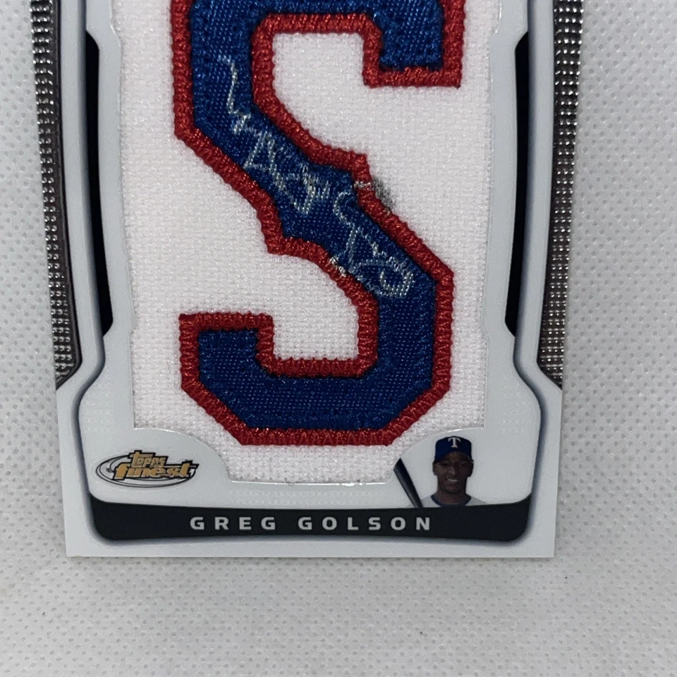 Greg Golson 2009 Topps Melhor Autógrafo Auto Carta Patch SP /218 Texas Rangers - Imagem 3 de 4