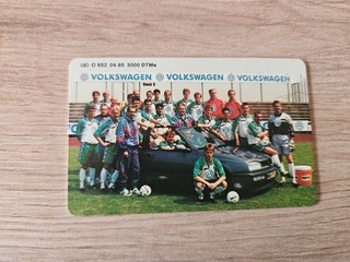 O 652 04.95 VFL Wolfsburg Fußball Volkswagen Golf Telefonkarte Deutschland