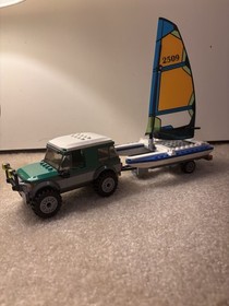 LEGO City 60149 4x4 Catamaran Complete w Minifigs Instructions Boat