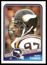 Henry Thomas RC 1988 Topps #156 Minnesota Vikings