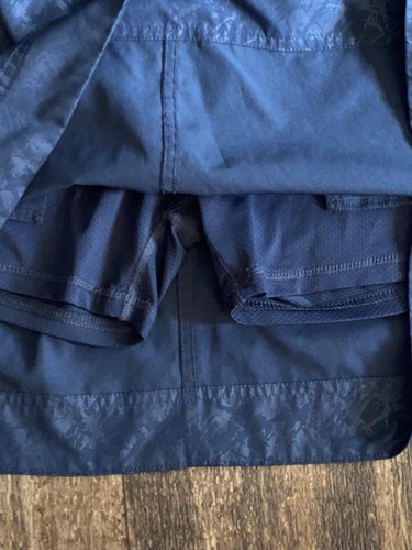 Orvis Pull On Skort Blue Zip Pockets Elastic Waist 34” Length 17” size Large - Picture 3 of 9