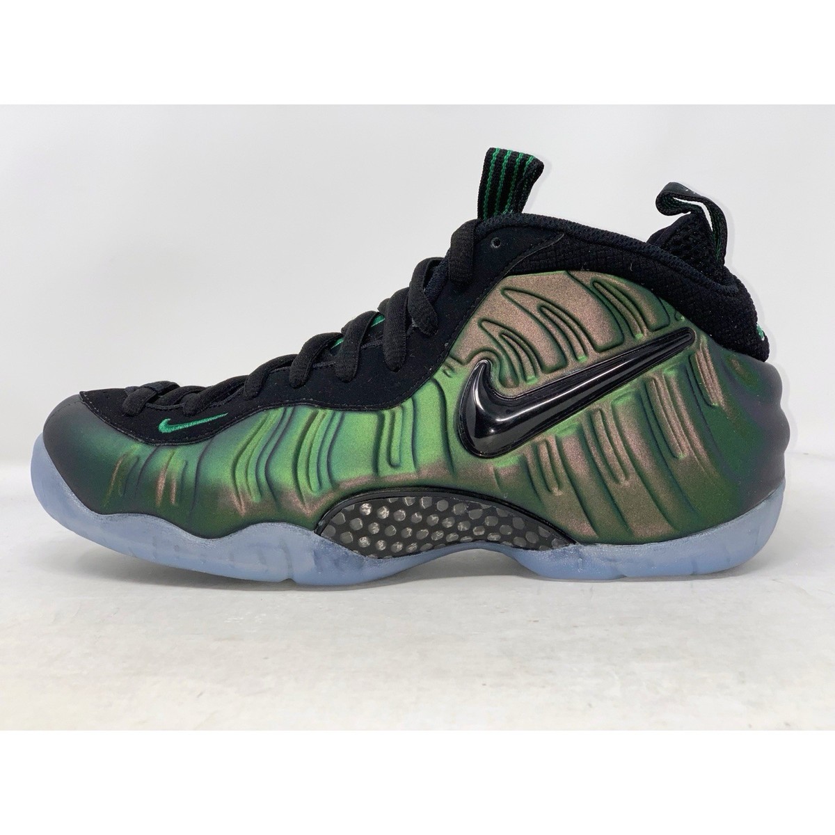 Nike Air Foamposite Pro Metallic Pine Green Sneakers, Size 9.5