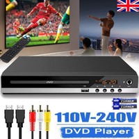 DVD Player Region Free with Remote Control USB Multi Region & HDMI/AV Cable UK