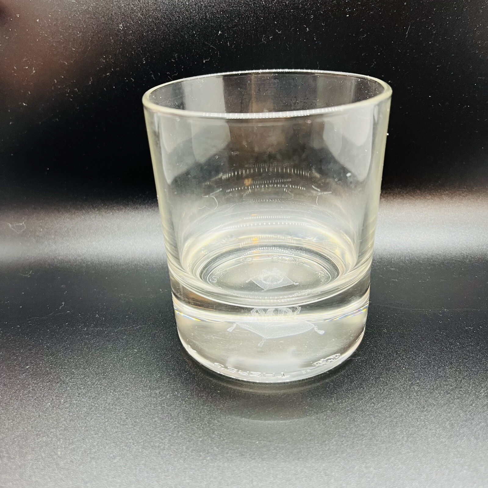 Crown Royal 3D Hologram Floating Pillow Laser Etched Rocks Glass 3.75