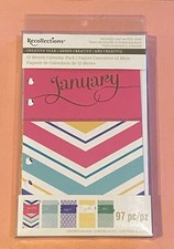 RECOLLECTIONS Creative Year 97-Piece 12 Month Calendar Pack 6.75  4.25  pp NEW