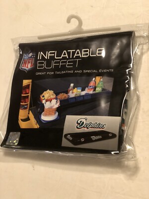 Miami Dolphins Inflatable Buffet, 23  X 55  Holds Ice, Drinks, Food fun