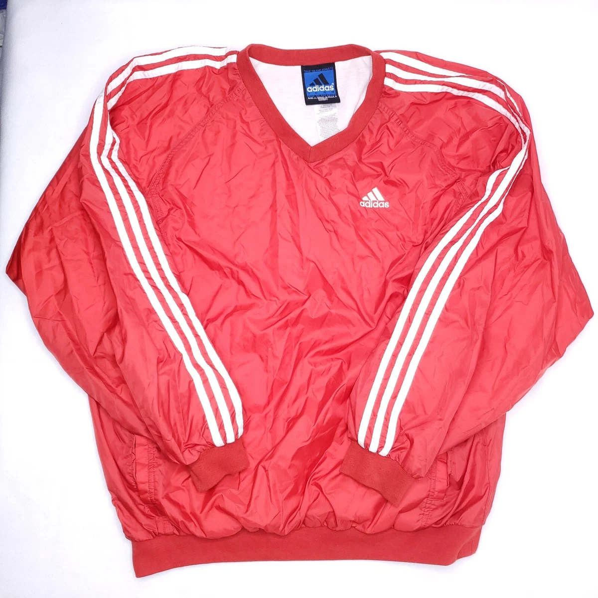 Vintage Adidas Team Large Pullover Lined Windbreaker True To The Sport  Jacket | eBay