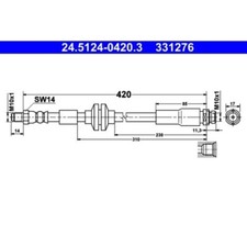 24.5124-0420.3 ATE Bremsschlauch