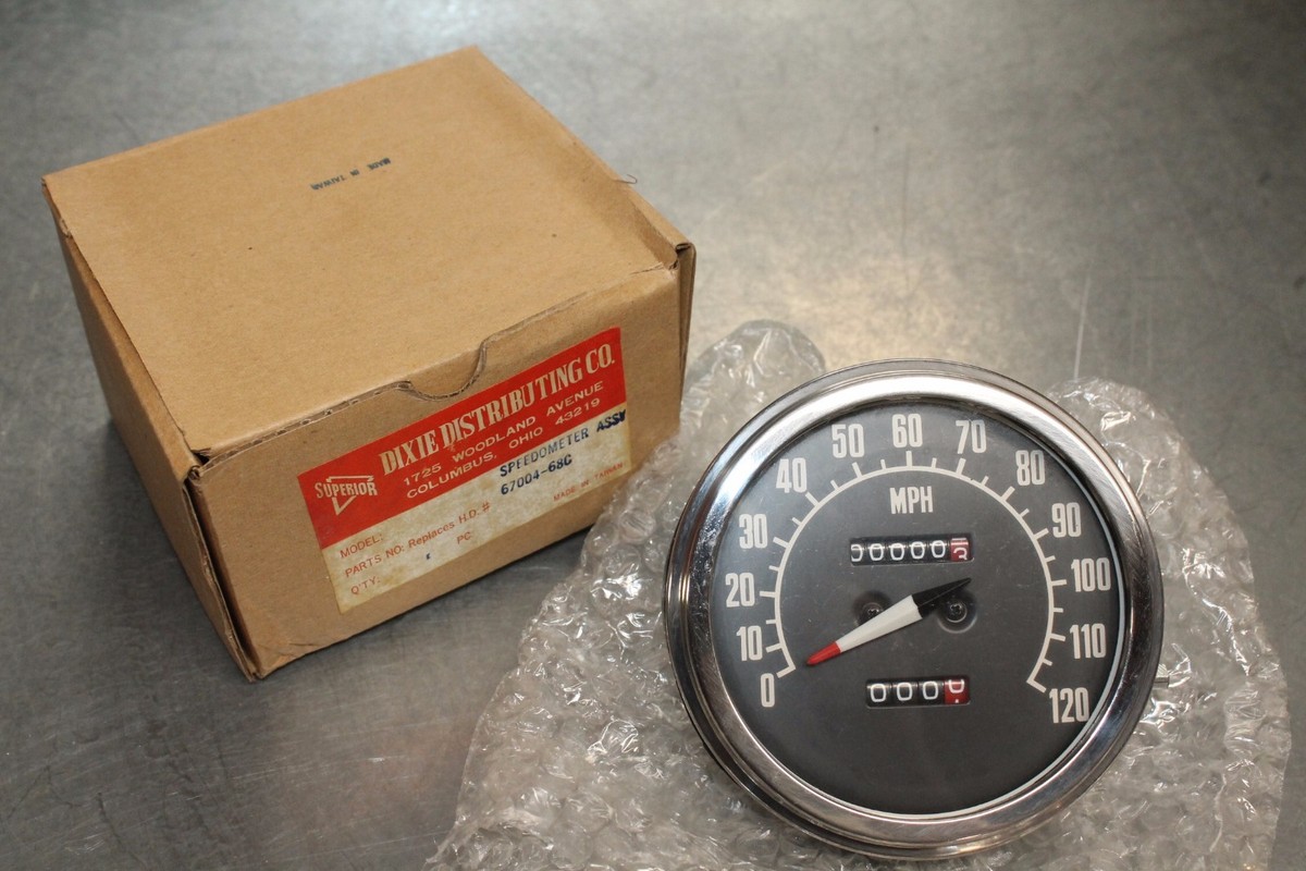 68 - 79 Harley Davidson PANHEAD SHOVELHEAD FLH Speedometer 1