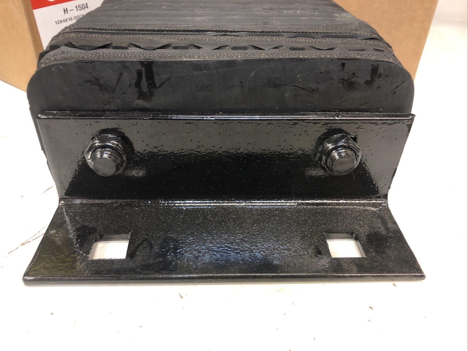 Lot Of 2 New Uline Dock Bumper Black Laminated Rubber 12x4x10 H1504 eBay