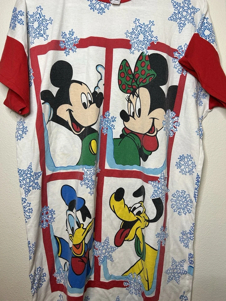 Disney Unlimited Mickey And Friends Radcliffe Vestido de Dormir Navidad Talla OSFA Foto 3 de 4