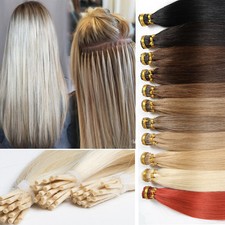 Pre Bonded 100 Remy Human Hair Extensions Stick I Tip Micro Rings THICK 150G US