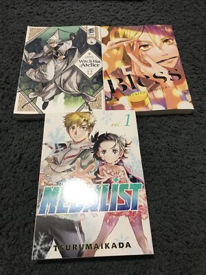 3 Comics -Yukino Sonoyama Bless 1, Medalist Vol -1,witch Hat Atelier- Vol -3 ,