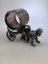 NO NAME OR NUMBER NAPKIN RING "LITTLE BOY CHARIOT" - BEST OFFER - 7 OF 34