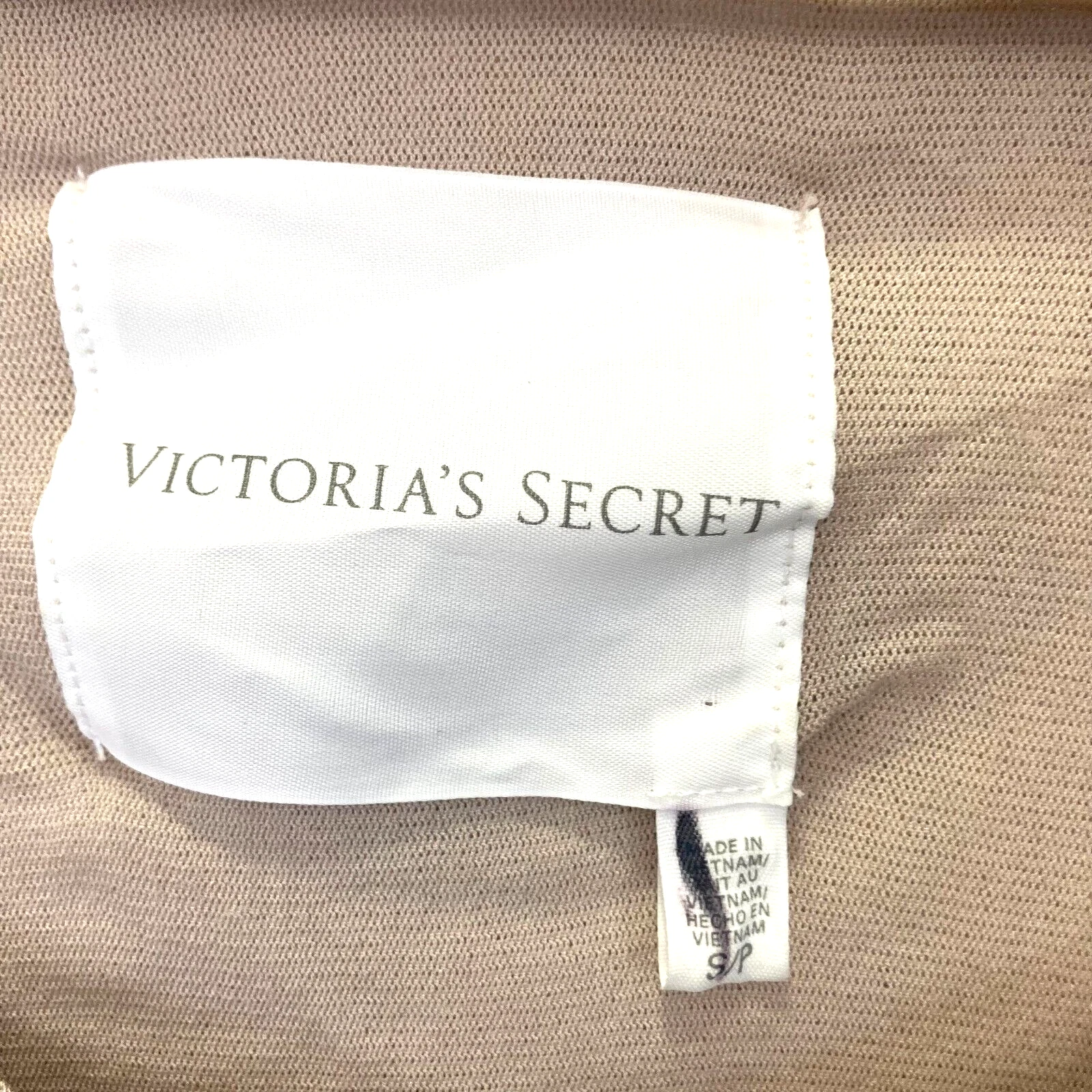 UNDERCOVER Victorias Secret abito tubino con paillettes donna taglia small beige argento mini corto