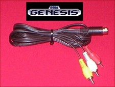 6Ft Stereo AV Audio Video RCA TV Cable for Sega Genesis 2 & 3 Console System NEW