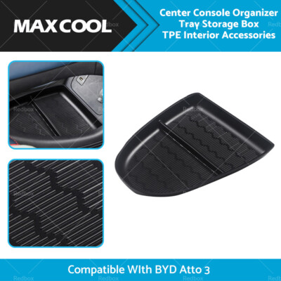 Center Console Organizer Tray Storage Box TPE for BYD Atto 3 Interior