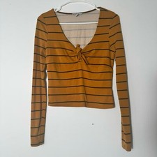 IRIS Knitted Women's Striped Long Sleeve T-Shirt