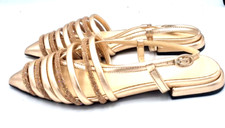 Kenneth Cole Women's New York Low Slingback Gold Toe High Heels