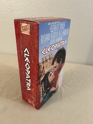 Cleopatra - VHS 2-Tape Set - Elizabeth Taylor Richard Burton - Excellent Cond R4