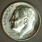 1952 S Roosevelt Silver Dime Ten Cents Coin 10c Uncirculated BU
