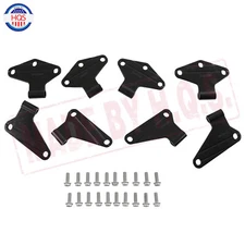 Black Heavy-duty Body Door Hinge Bracket Sets For 2007-2018 Jeep Wrangler JK