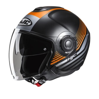 HJC i40N DOVA ORANGE Mc7SF Jet Helm Motorrad Größe S, Orange, Glasfaser