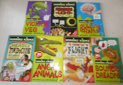 Horrible Science Lot Of 7 Childrens Book LoT Bundle Nick Arnold