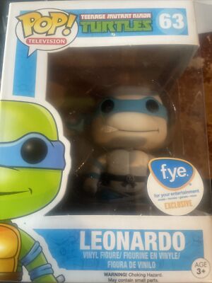 Funko Pop! Television Teenage Mutant Ninja Turtles Leonardo #63 FYE exclusive