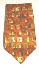 Ermenegildo Zegna 100 Silk Abstract Men's Tie 60"x3.75" Made in Italy