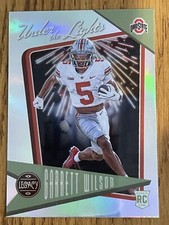 2022 LEGACY UNDER THE LIGHTS SILVER HOLO ROOKIE INSERT #UL-8 GARRETT WILSON JETS