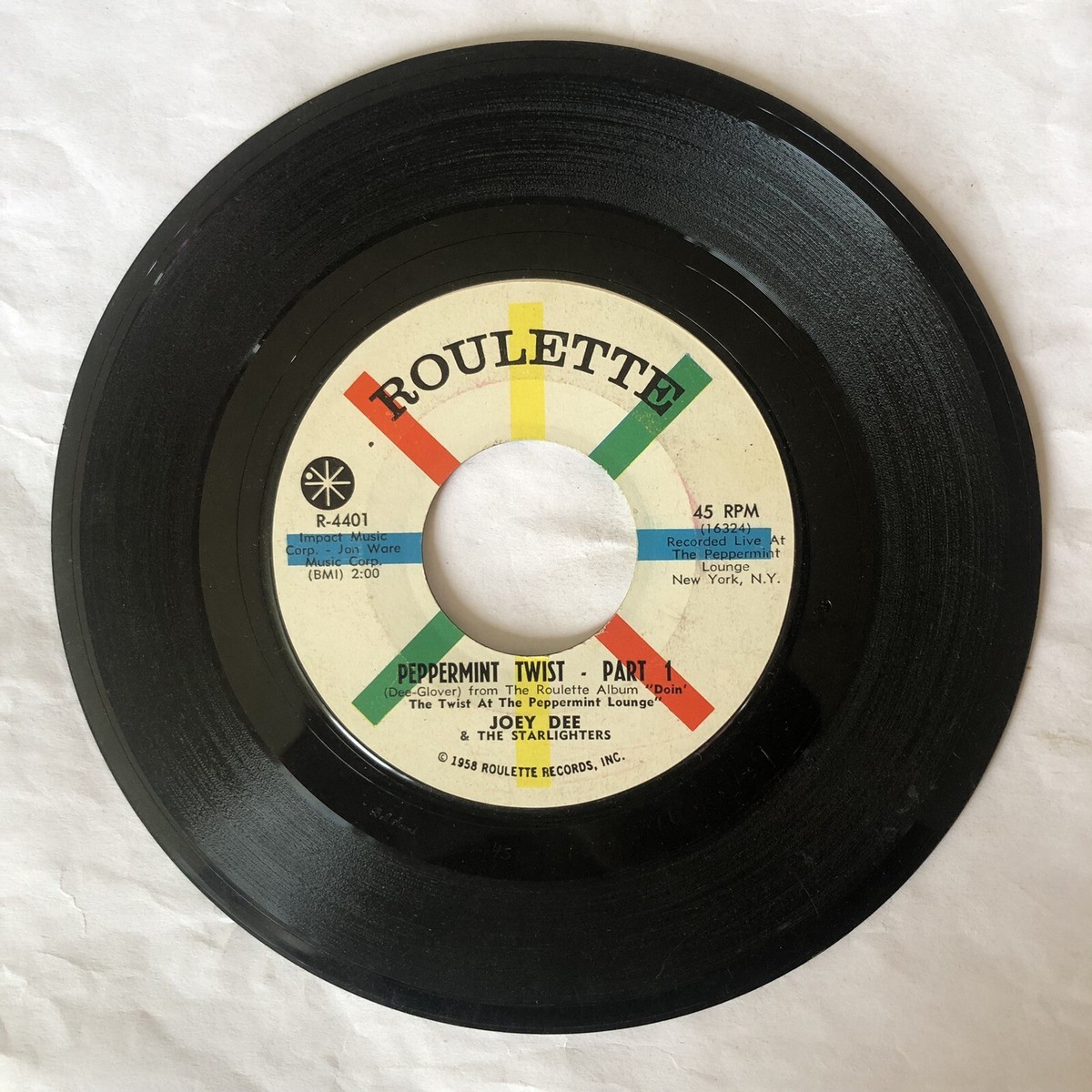 Joey Dee - Peppermint Twist - Part 1 / Part 2 45 RPM Roulette