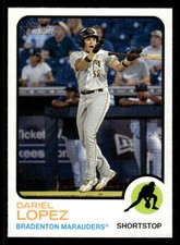 2022 Topps Heritage Minor League #200 Dariel Lopez Card Bradenton Marauders