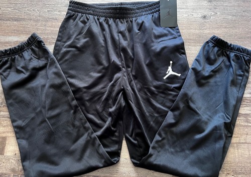 NWT Nike Air Jordan Boys YXL Black/Wht Dri-Fit Basketball Elastic Cuff Pants XL - Picture 2 of 2