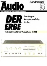 Amplificatore Audio Stampa Speciale 5/1989 Accuphase E-206