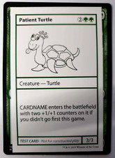 MTG: Mystery Booster - Patient Turtle - Test Card - NM