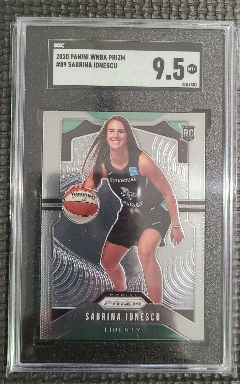 2020 Panini Prizm WNBA SABRINA IONESCU #89 Rookie RC SGC 9.5 Mint+