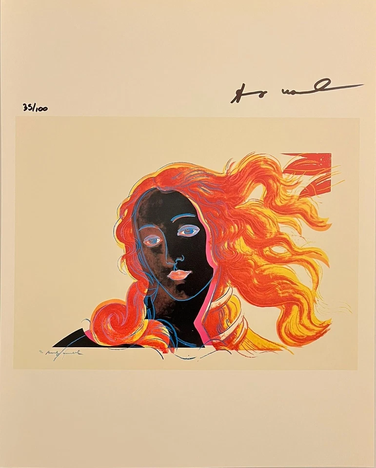 Andy Warhol, Original Hand-signed Lithograph with COA & Appraisal of $3,500 - Image 2 of 4